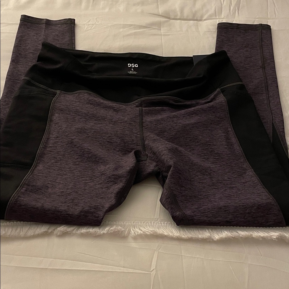 DSG Kids' Charcoal and Black Leggings